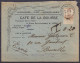 Env. "Café De La Bourse /Hoegaerde /Diest /Geuze-Lambic" En Exprès Affr. 113 Càd LIEGE /3 IV 1913 Pour BRUXELLES - Taxée - 1912 Pellens