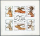Bulgaria 3256-3261, 3261a Sheet, MNH. Michel 3574-3579, Bl.172. Deer, 1987. - Unused Stamps