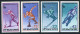 Bulgaria 2627-2630,2631,MNH.Mi 2824-2827,Bl.94. Olympics Lake Placid-1980.Slalom - Nuevos