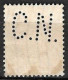 937	N°	516	Perforé	-	CN 304	-	COMPTOIR NATIONAL D'ESCOMPTE - Used Stamps