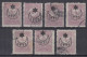 Turkey / Türkei 1915 ⁕ Overprint Year 1331 ( On Mi.91) 5 Pia. Mi. 272 ⁕ 7v Used - Scan - Used Stamps