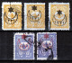 Turkey / Türkei 1915 ⁕ Overprint Year 1331 ( On Mi.277, 279 ) Mi. 277 & Mi.279 ⁕ 5v Used - Used Stamps