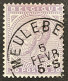 Leopold II OBP 41 - 40c Gestempeld EC MEULEBEKE - 1883 Leopold II