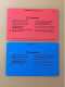 Singapore SMRT TransitLink Metro Train Subway Ticket Card, Commemorating Giro Farecard, Set Of 2 Used Cards - Singapore