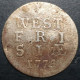 Provincial Dutch Netherlands West Friesland Frisiae 2 Stuiver 1775 Silver - Provincial Coinage