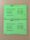 Singapore SMRT TransitLink Metro Train Subway Ticket Card, SMRT TRAIN & STATION, Set Of 2 Used Cards - Singapore