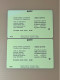 Singapore SMRT TransitLink Metro Train Subway Ticket Card, PMART Bargain Store, Set Of 2 Used Cards - Singapur