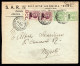 SOMALIA ITALIANA, BUSTA 1931, SASS. 93+95, MOGADISCIO X NAPOLI - Somalia