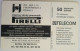 Czech Republic 50 Units Chip Card - Pirelli - República Checa