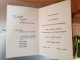 Menu Souper Dansant Hotel Le Lana A Courchevel 13 Fevrier 1972 - Menu