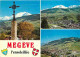 74 - Mégève - Multivues - Blasons - Flamme Postale - CPM - Voir Scans Recto-Verso - Megève