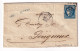 Lettre 1871 Cette Sète Hérault Crédit Cettois Signé Cérès 20 Centimes Émission De Bordeaux Périgueux Dordogne Courtey - 1870 Ausgabe Bordeaux