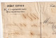 Delcampe - Lettre 1871 Cette Sète Hérault Crédit Cettois Signé Cérès 20 Centimes Émission De Bordeaux Périgueux Dordogne Courtey - 1870 Ausgabe Bordeaux