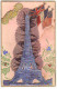 N°21602 - Souvenir - Tour Eiffel Et Drapeaux - Eiffeltoren