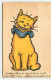 N°21569 - MM Vienne N°417 - Dessin D'un Chat Jaune Portant Un Foulard Bleu - Vienne