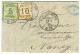 Càd STRASSBURG / IM ELSASS / Als. N° 4 + N° 5 Sur Lettre Pour Nancy. 1871. - SUP. - Covers & Documents