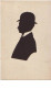 N°12756 - Silhouette D'un Homme En Costume Portant Un Chapeau Melon - Silueta