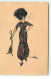 N°17315 - Naillod - Jeune Femme Avec Une Robe Rayée - Naillod