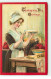 N°17328 - Carte Gaufrée - Frances Brundage - Thanksgiving Day Greetings - Jeune Femme Préparant Une Tarte - Giorno Del Ringraziamento