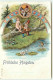 N°11677 - Carte Fantaisie - Fröhliche Pfingsten - Sylphide, Nains, Lutins, Grenouille - Pinksteren