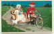 N°11683 - Carte Fantaisie Gaufrée - Flatscher - Enfants Sur Un Side Car - Moto - Autres & Non Classés