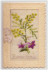 N°2405 - Carte Brodée Livret - Bonne Année - Mimosa - Bestickt