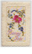 N°2404 - Carte Brodée - Bonne Fête - Fleur Rose - Brodées