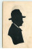 N°2511 - Silhouette  Homme Avec Chapeau Profil Droit - Scherenschnitt - Silhouette