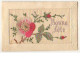 N°9607 - Carte Brodée - Bonne Fête - Fleur - Embroidered