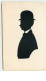 N°7514 - Carte Fantaisie - Silhouette - Homme En Chapeau Melon - Silueta