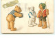 N°11621 - Carte Fantaisie - Style A. Thiele - Ours Habillés - Teddy Bear - Animaux Habillés