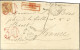 Losange / Col. Gen. N° 5 Càd BASSE TERRE / GUADELOUPE Sur Lettre Insuffisamment Affranchie Pour Brest, Taxe 30 DT Rouge. - Poste Maritime