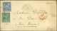 Càd N.C.POSTES / ILE DES PINS / Col. Gen. N° 32 + 35 Sur Lettre Pour Paris. Au Verso, Cachet De Transit à Nouméa. 1879.  - Schiffspost
