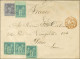 Càd Nlle - CALEDONIE / NOUMEA / Col. Gen. N° 31 (4) + N° 33 Sur Lettre Pour La France. 1880. - SUP. - R. - Correo Marítimo