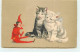 N°14893 - Chats Regardant Un Pantin - Cats