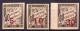 Indocina 1905 Segnatasse Y.T.2/4 (*)/MNG VF/F - Nuevos