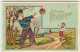 N°13710 - Carte Gaufrée - Fröhliche Pfingsten - Garçons Jouant Au Ballon - Pentecôte