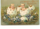 N°13719 - Carte Gaufrée - A Bright And Happy Easter - Bébés Et Poussin Sortant D'oeufs - Easter