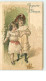 N°8487 - Carte Fantaisie Gaufrée - Joyeuses Paques - Fillettes - Pâques