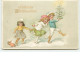 N°8436 - Carte Fantaisie Gaufrée - Fröhliche Weihnachten - Enfants Avec Un Sapin - Otros & Sin Clasificación