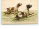 N°10649 - Carte Fantaisie Gaufrée - Chiens De Chasse - Autres & Non Classés