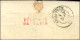 DEBOURSE / DE PARIS Rouge Sur Lettre Avec Texte Daté De Chateaudun. 1833. - TB / SUP. - R. - Autres & Non Classés