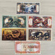 China Banknote Collection,6 Piece Suit The Year Of The Loong Congratulations And Fortune Commemorative Fluorescent Bankn - China