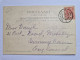 Netherlands. Postal Card From Hoek Van Holland To Birmingham UK. NVPH 60 With Perfin K 1 (AKO Mark) - Hoek Van Holland