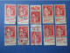 10 Timbres Marianne "Paix" - France - Oblitéré Provenant De Carnet Publicitaire - Collections