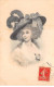 Illustrateurs - N°83718 - M.M. Vienne N°380 - Jeune Femme Portant Un Grand Chapeau Avec Des Plumes - Vienne