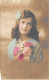 Enfants - N°83890 - Portrait D'une Jeune Fille Tenant Un Bouquet De Roses - La Pensée - Portretten