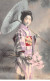 JAPON - SAN48180 - Femme Tenant Une Ombrelle - Autres & Non Classés