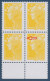 2008 - 4226 Bloc De 4 Timbres - Marianne De BEAUJARD -- Morceau De Cylindre D’impression Enclavé -- - Nuovi