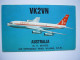 Avion / Airplane / QANTAS / Boeing B 707 / Airline Issue / Carte QSL - 1946-....: Moderne